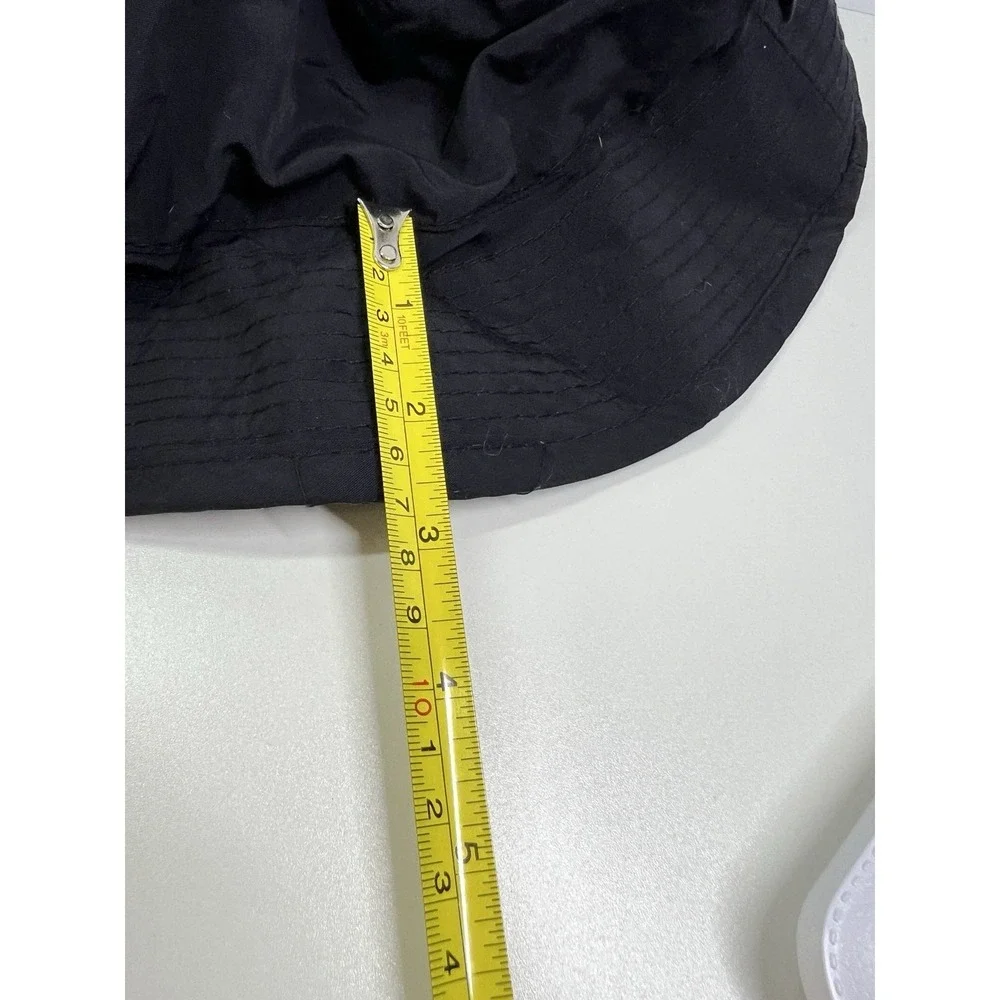 Vintage Signature Multiguard Bucket Hat Black Nylon Hidden Zip Pocket Outdoor